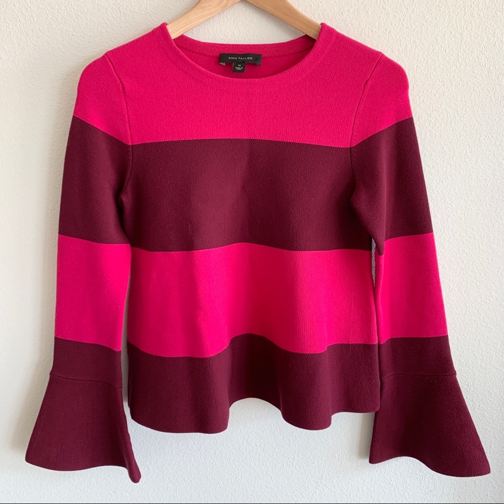 Ann Taylor Color Block Sweater